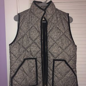 J Crew herringbone vest